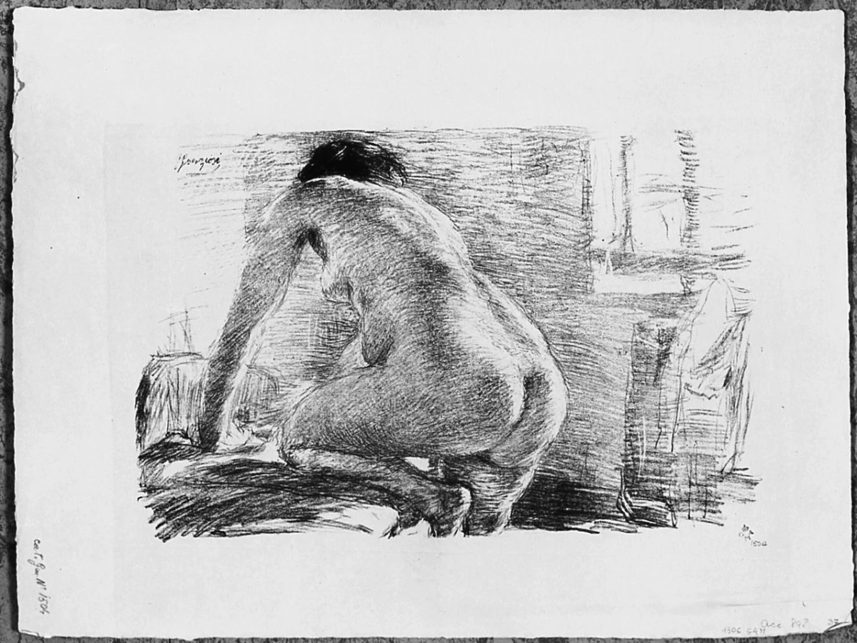 Figura femminile nuda - Gabinetto Disegni e Stampe degli Uffizi, Firenze